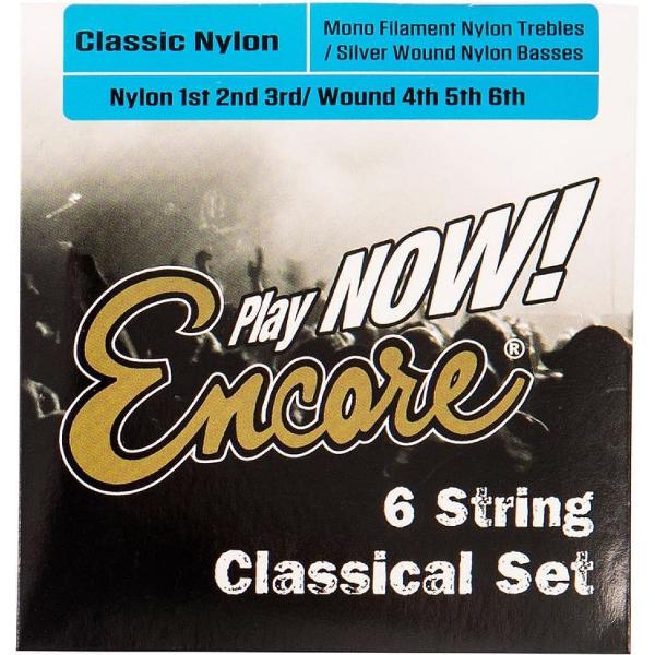 Encore Premium Gitaarsnaren Set - Klassieke Gitaar - Nylon & Verzilverd Koper Snaren