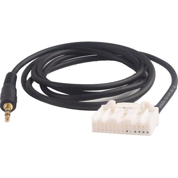 Toyota 24pin Aux kabel Adapter Corolla Land Cruiser Rav4 Yaris Tundra Prius Camry vanaf 2009