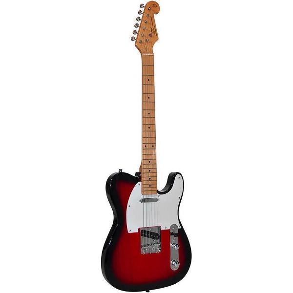 Elektrische gitaar SX - Gitaar voor volwassenen - telecaster gitaar - rode elektrische gitaar - Gitaar met tas - Elektrische gitaar met tas - starter gitaar