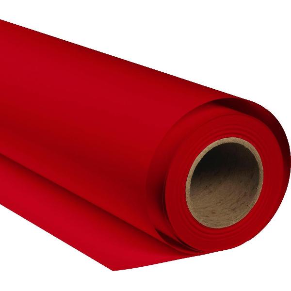 Bresser Achtergrondrol - SBP13 Crimson Rood - Papier - 1.69x11m - Geschikt voor Fotostudio