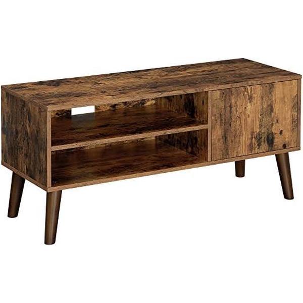 Trend24 - Tv meubel - Tv kast - Tv meubel rustiek bruin - Tv kast meubel - 110 x 40 x 49,5 cm - Rutiek bruin