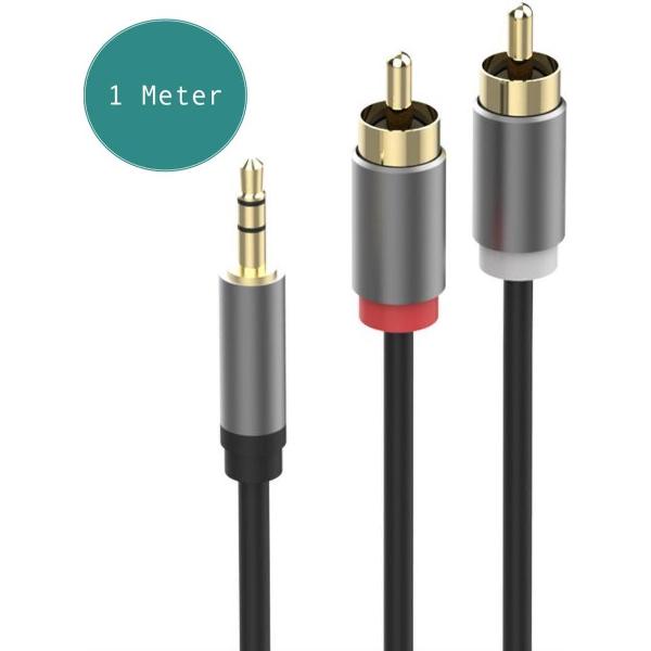 Everytech® One | RCA naar 3.5 mm Jack kabel | Vergulde connectoren