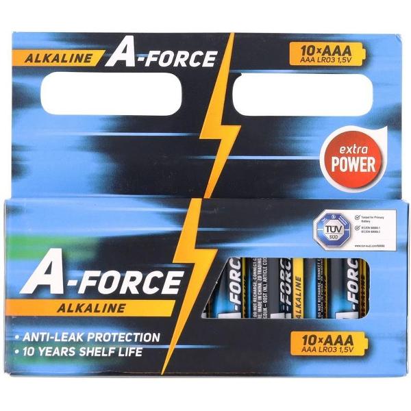 Alkaline batterijen 10x AAA A- Force