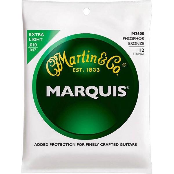 Snarenset Akoestische Gitaar 12-snarig, Martin M2600 Extra Light