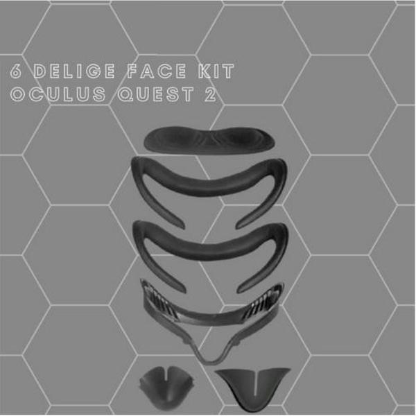Oculus Quest 2 6-delige Face Kit - VR Cover - Oculus Quest 2 VR Accessoires - Hygiënisch en comfortabel gezichtsmasker - Face Kit