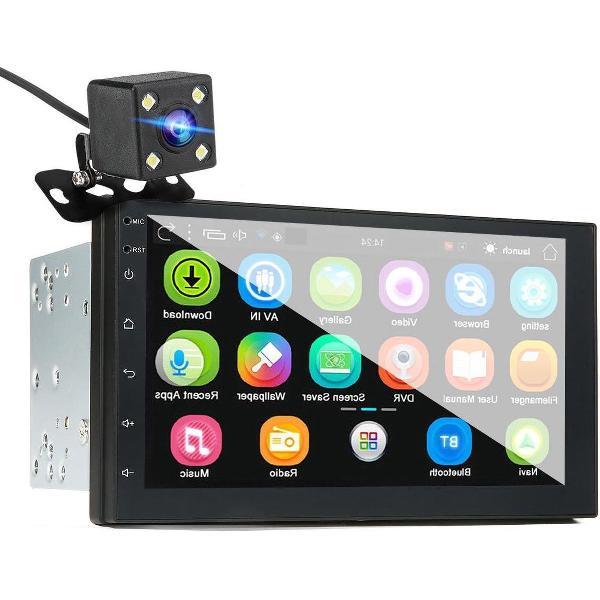 Autoradio mp5 speler 18 centimeter Touchscreen met Achteruitcamera twee Din