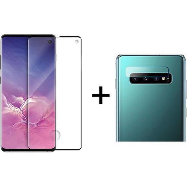 Beschermglas Samsung S10 Screenprotector Full 1 stuk - Samsung Galaxy S10 Screenprotector - Samsung S10 Screen Protector Camera - 1 stuk