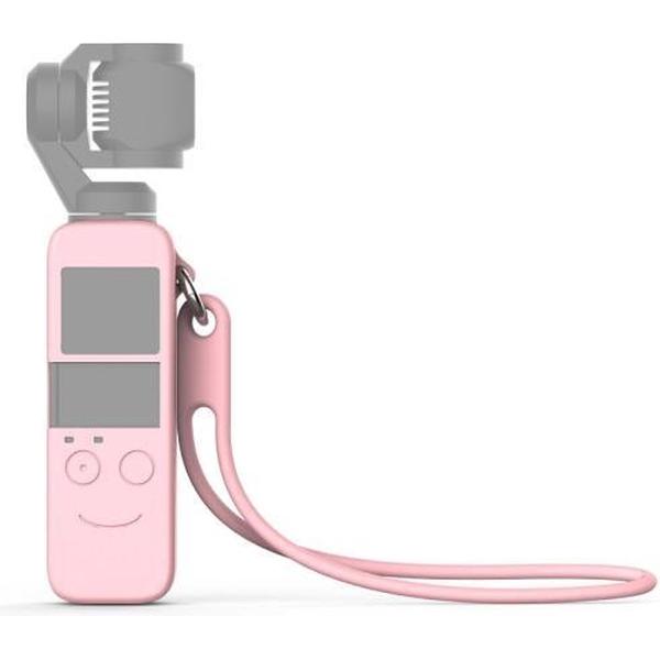 Body siliconen beschermhoes met 19 cm siliconen polsband voor DJI OSMO Pocket (roze)