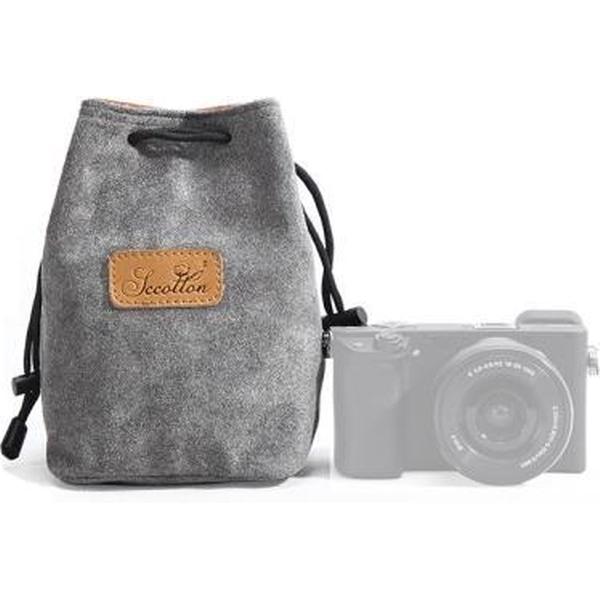 SCCOTTON Liner Schokbestendige digitale bescherming Draagbare SLR-lenstas Micro-enkele cameratas Vierkant grijs S