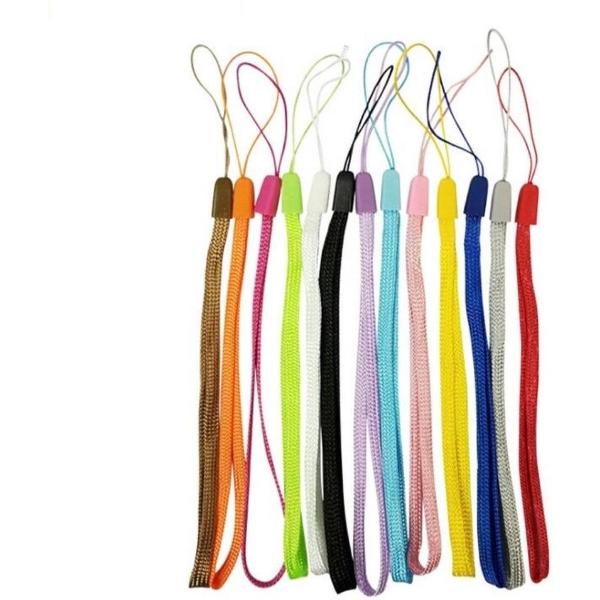 Mobiele Telefoon Strap - Sleutels Lanyard - Touw Selfie Stick - Lanyard zaklamp - Hang Wrist Strap - Hand Lanyard voor iPhone en Samsung - Wit