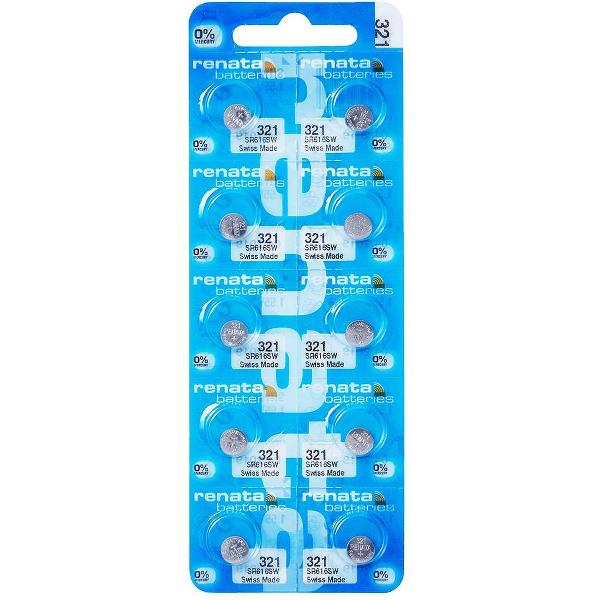 SR616SW horloge Batterij 321 Renata 10 stuks