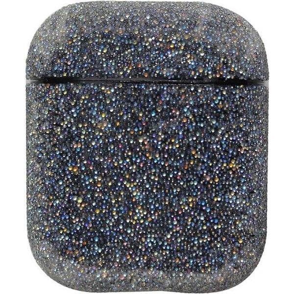 Airpods Hoesje | Airpods Case | Zwart met Glitter Diamantjes (Zirkonia) | Vaderdag Kados | Vader Cadeautjes | Geschenk