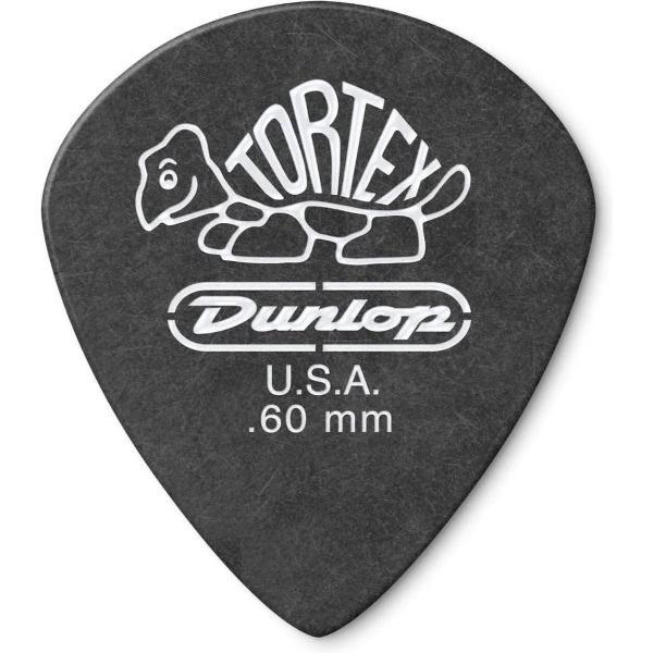 Dunlop Pitch Black Jazz III Pick 0.60 mm 6-pack plectrum