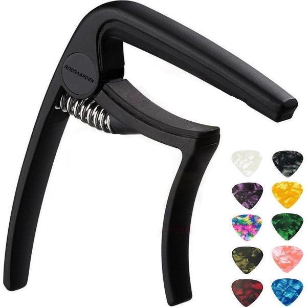 Capo | Capo Gitaar | met PLECTRUMS | Universeel | Licht en stevig
