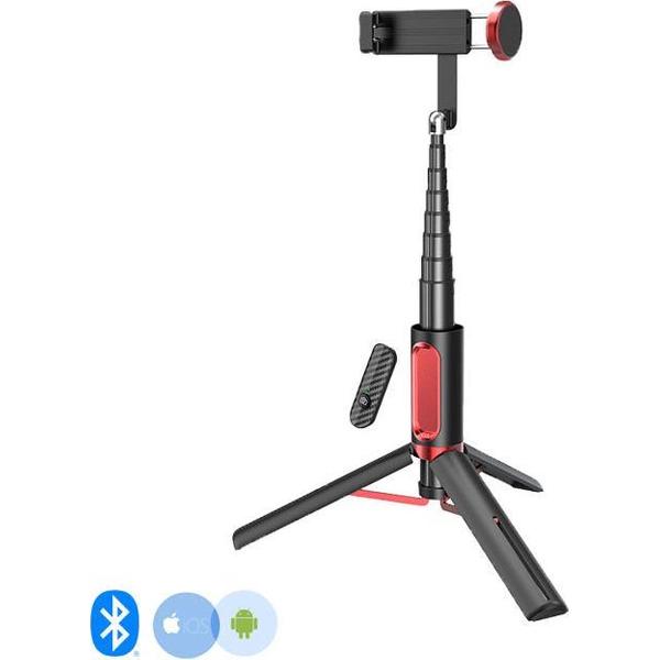 Flamingo Gimbal stabilizer - 360° - Tripod statief - Bluetooth - met afstandsbediening - Voor smartphone - Anti shake - IOS & Android - Camera - Vloggen