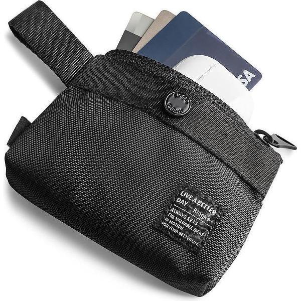 Ringke Mini Pouch Etui met Twee Opbergvlakken Zwart