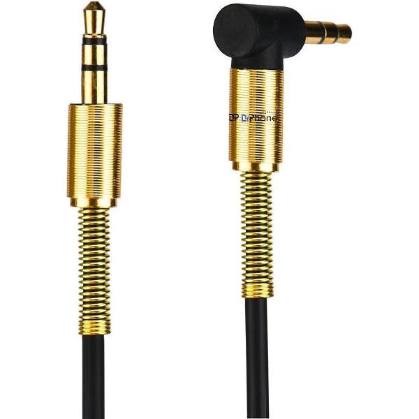 DrPhone ADK1 – Audio verbindingskabel - Aux 3.5mm naar Aux 3.5mm - Auto - Smartphone - Stereo - Tablet – Zwart