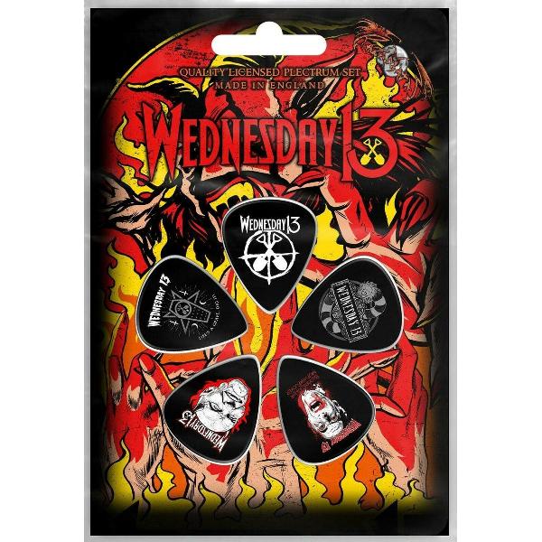 Wednesday 13 plectrum Set van 5 plectrums 1.00 mm