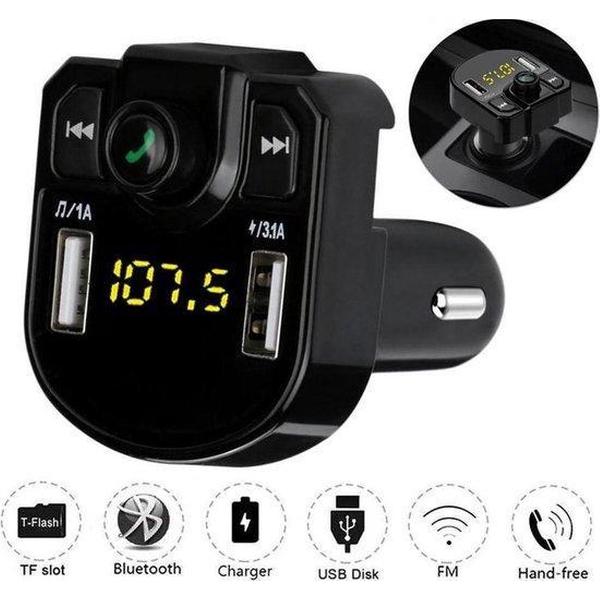 Draadloze Carkit-Auto bluetooth/ Draadloze bluetooth-MP3 Speler Fm-zenderaccessoires-Muziek - Handsfree Bellen- Auto-AUX input-MP3 Speler Mobiel