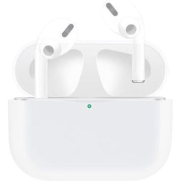 Apple AirPods Pro - Siliconen Case Cover - Geschikt voor AirPods Pro - Kleur Wit