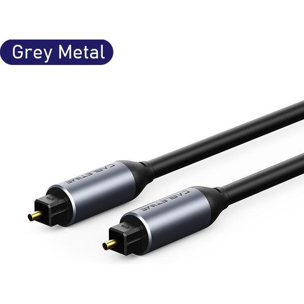 NÖRDIC TOS-112 Glasvezelkabel Toslink SPDIF - digitale geluidsoverdracht - 2m - Zwart