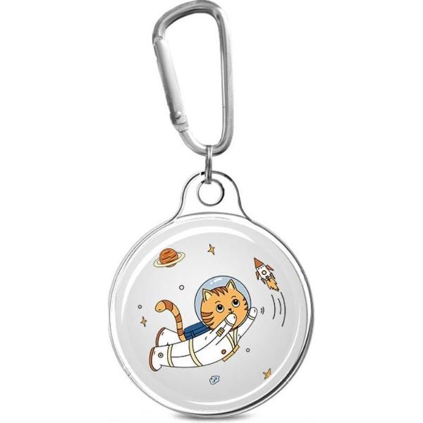 Apple AirTag Sleutelhanger TPU Bescherm Hoes met Kat