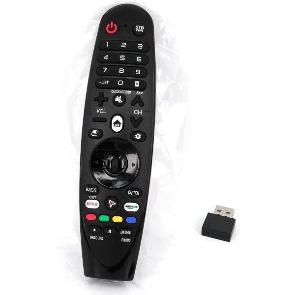 DrPhone SMTV Afstandsbediening – Draadloze verbinding met USB – Geschikt voor LG TV – Compact – Zwart