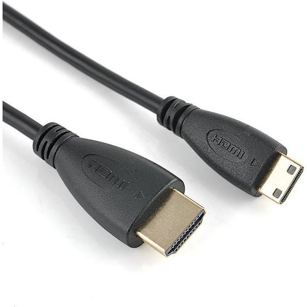 NÖRDIC HDMI-405 HDMI naar mini HDMI kabel - 50 cm - Zwart