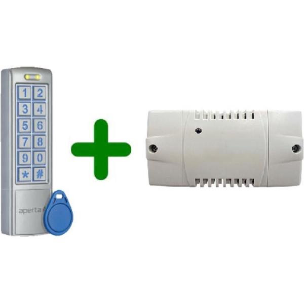 Aperta EZTAG3 toegangscontrole met EVBPSBB relais voeding