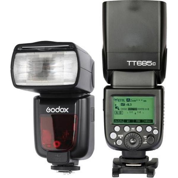 Godox TT685C 2,4 GHz Wireless 1 / 8000s TTL Flash Speedlite voor Canon DSLR-camera's (zwart)