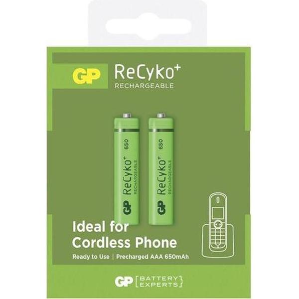 GP Recyko+ Rechargeable NimH AAA/HR03 650mah blister 2