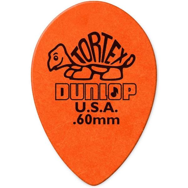 Dunlop Tortex Small Teardrop Pick 0.60 mm 6-pack plectrum