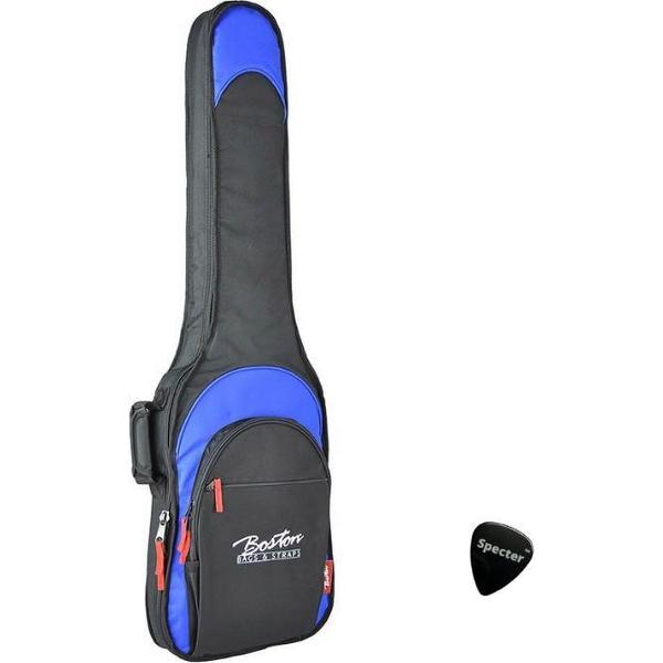 Boston Super Packer gitaartas voor basgitaar B-15-BU inclusief specter plectrum