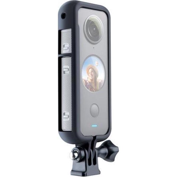 PVC-kunststof beschermframe-montagekooi met statiefbasisadapter voor Insta360 One X2 (zwart)