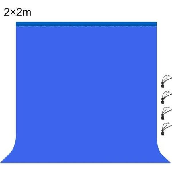 PULUZ 2m x 2m Fotografie Achtergrond 120g Dikte Fotostudio Achtergrond Doek Achtergrond (Blauw)