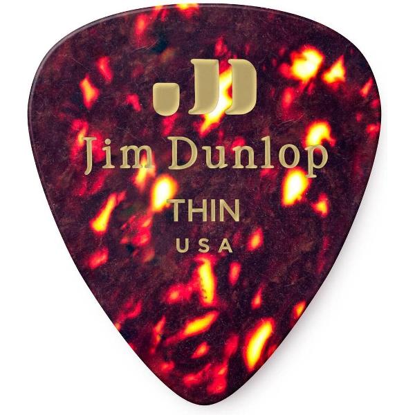 Dunlop Celluloid Pick Thin 6-pack plectrum