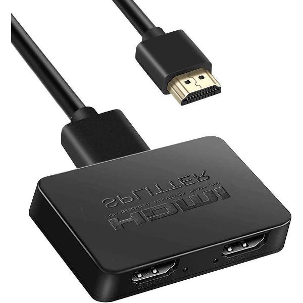 hdmi splitter 2 poorts - HDMI Splitter 1 in 2 Output HDMI Splitter 4K HDMI Splitter 1-2 Amplifier met HD 1080P 3D en High Speed ​​HDMI-kabel voor de Xbox PS4 PS3 Blu-Ray-speler DVD-HDTV