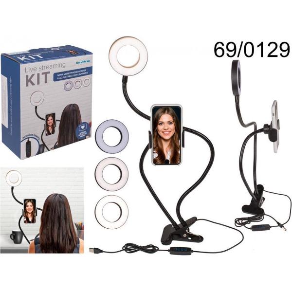 livestreaming kit - Selfie kit - Selfie light - Selfie ring light - Tiktok kit - Tiktok light - Eenvoudig te installeren - NEW MODEL - LIMITED EDITION
