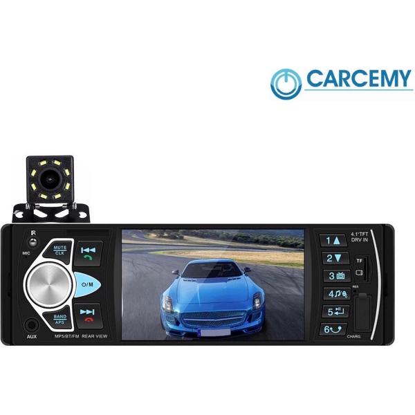Autoradio - Alle auto’s - MP5 Handsfree BLUETOOTH USB AUX SD 4.1 inch - Afstandsbediening - 1 DIN auto radio met achteruitcamera