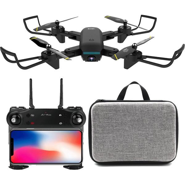 Killerbee X2 Drone met camera - Fly more combo - inclusief 2 batterijen en opbergtas - 40 minuten vliegtijd - met optical flow sensor - dubbele camera - inclusief Killerbee video tutorials