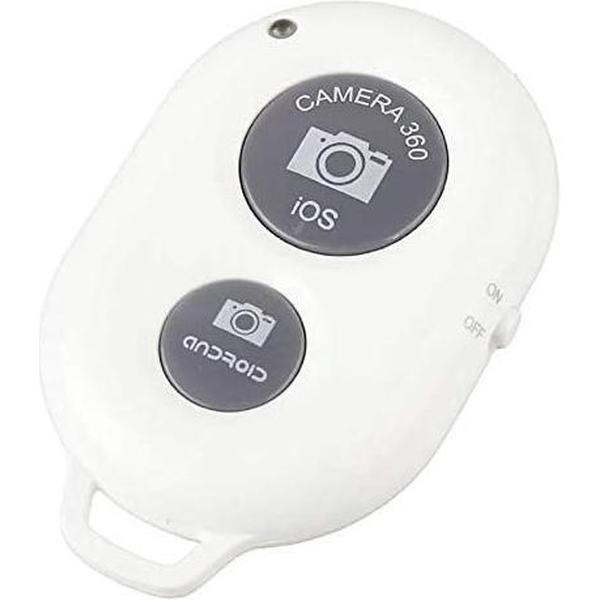 Bluetooth Remote Shutter foto Selfie afstandsbediening telefoon voor smartphone - Wit