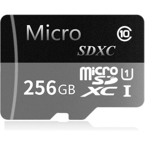 Geheugenkaart - Ultra Micro SDXC 256GB - UHS1 & A1 - met adapter - hoge snelheid - geschikt voor camera