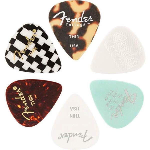 Fender plectrums Material Medley plectrum 6 stuks