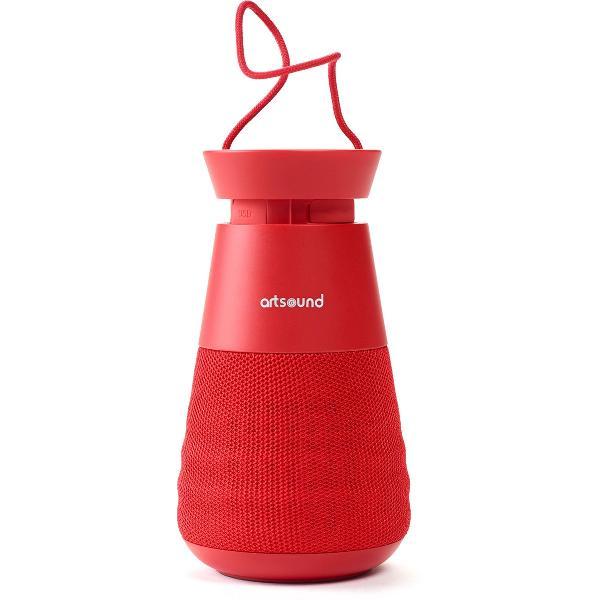 Artsound Lighthouse Speaker - Bluetooth portable speaker met verlichting, Rood