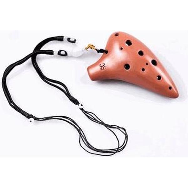 STL Purple Clay Mini Ocarina - 12 Holes - Ceramic - C Major (Soprano)