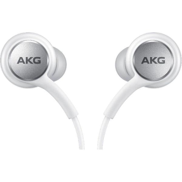 Samsung Galaxy S10+ / S10 - Wit - Wired AKG Earphones - Tuned by AKG - In-ear oordoppen - Oortjes met draad - Noice-cancelled - Android apparaat oortjes