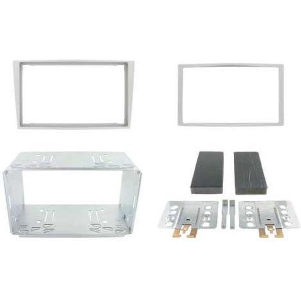 2-DIN frame Opel- Astra/ZafiraZILVERGRIJS