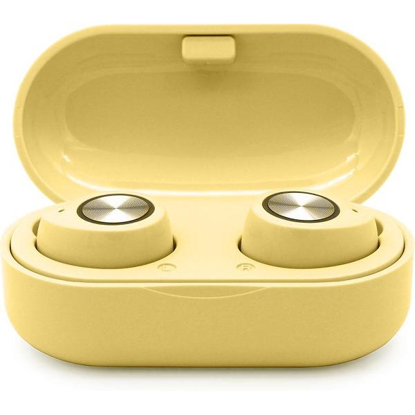 JAP Sounds AP35 - Draadloze oortjes Bluetooth - Oordopjes - Apple Android Samsung - Geel