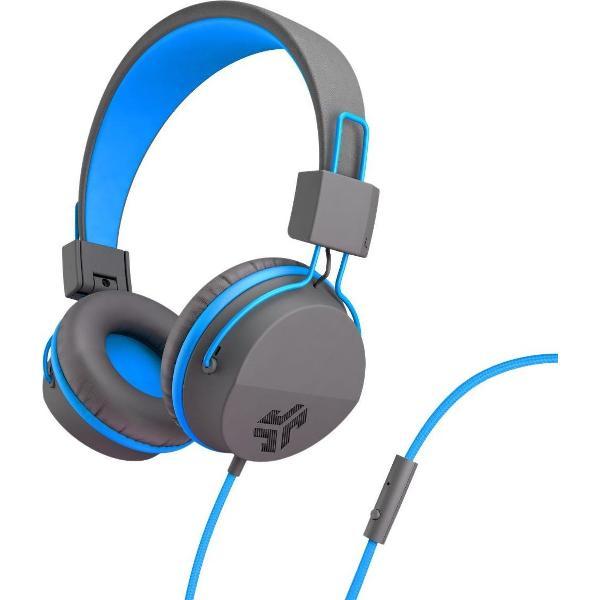JLab Audio Jbuddies - Opvouwbare on-ear Kinder Koptelefoon - met Volumebegrenzer - Vanaf 6 jaar - Blauw