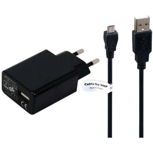 3A lader TUV gekeurd 2,5 m Oplaadkabel en oplader adapter met stekker. Past ook op Lenovo K3 Note, Vibe Shot, A7000 Plus, A7000, A5000, P70, A6000, P90, Vibe X2 Pro